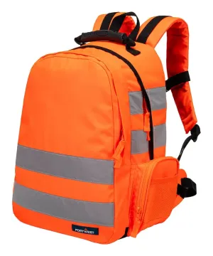 Portwest B905 Hi-Vis Rugzak Oranje voorkant