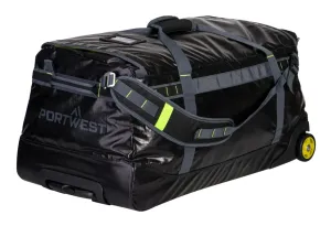 Portwest B951 PW3 100L Waterdicht Duffle Reistas Zwart voorkant