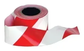 Portwest BT10 Afzet/waarschuwingslint Rood/wit voorkant