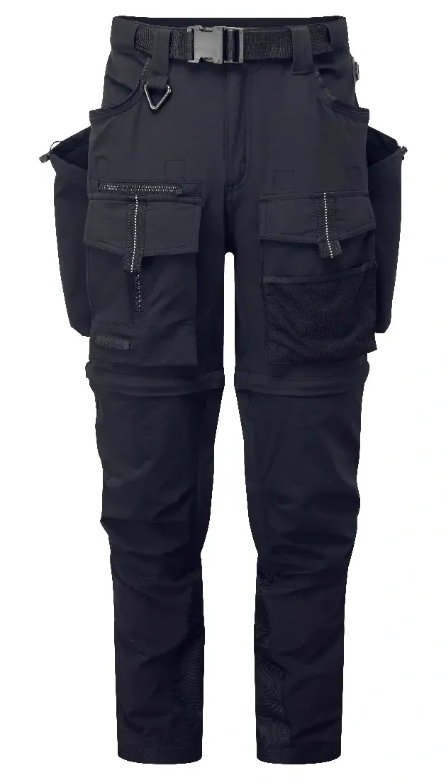 Portwest BX321 Ultieme Modulaire 3-in-1 Broek Zwart/Geel voorkant