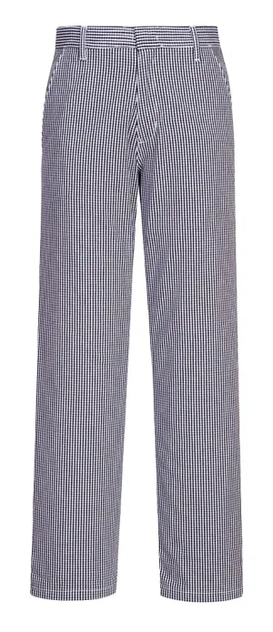 Portwest C075 Barnet koksbroek Blauwe Check voorkant