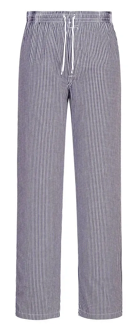Portwest C079 Bromley koksbroek Blauwe Check voorkant
