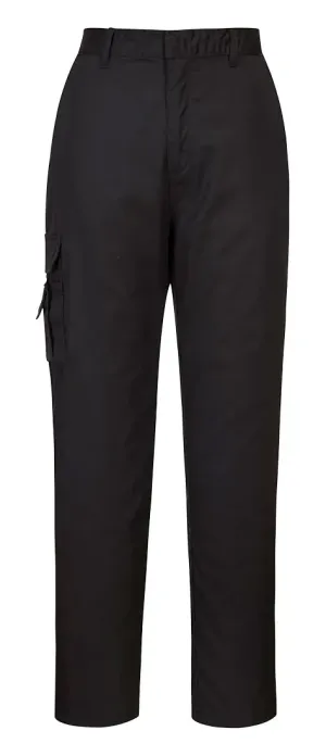 Portwest C099 Combatbroek Dames Zwart voorkant