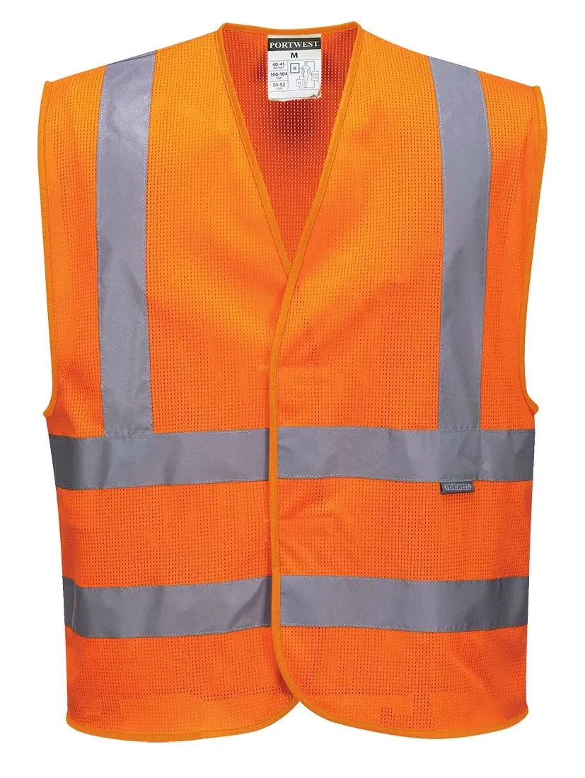 Portwest C370 MeshAir Vest Oranje voorkant