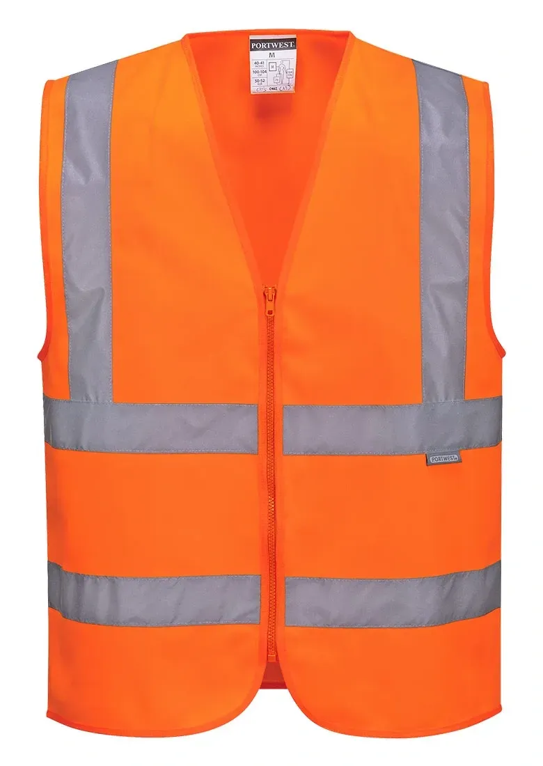 Portwest C375 Hi-Vis Band en brace vest Oranje voorkant
