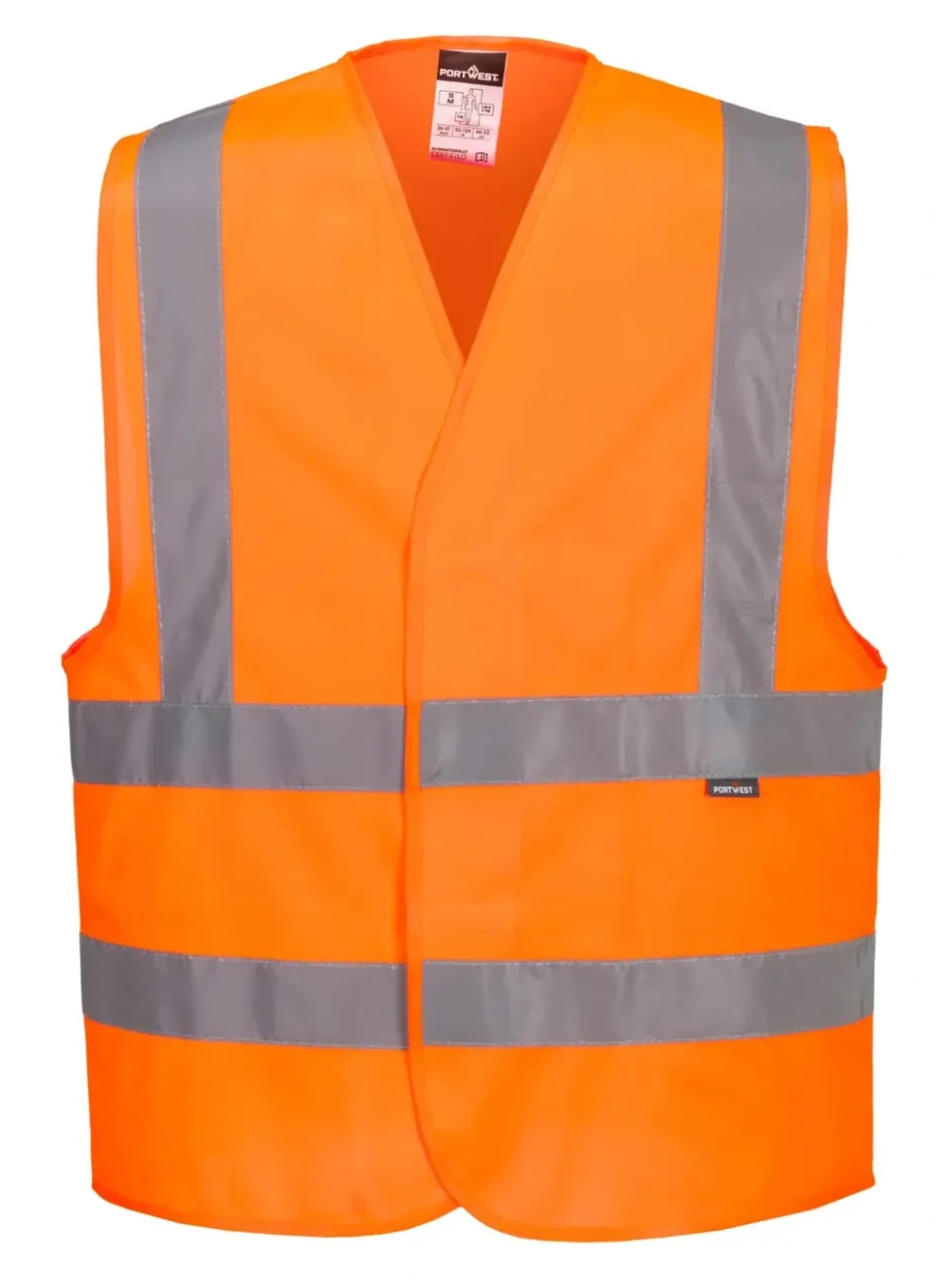Portwest C470 Hi-Vis Band en brace vest Oranje voorkant