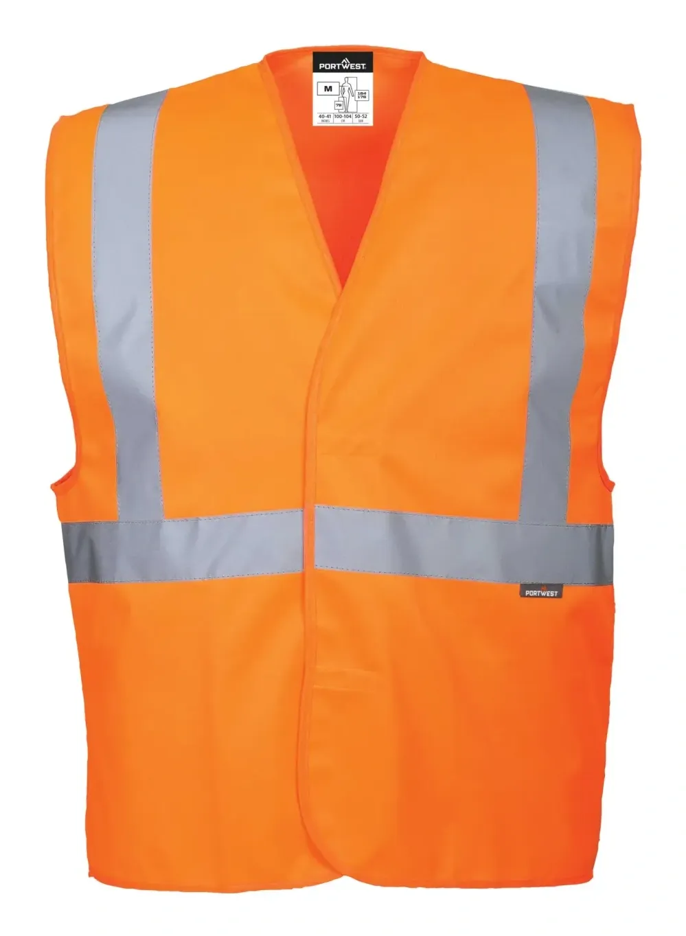 Portwest C472 Hi-Vis Band en brace vest Oranje voorkant