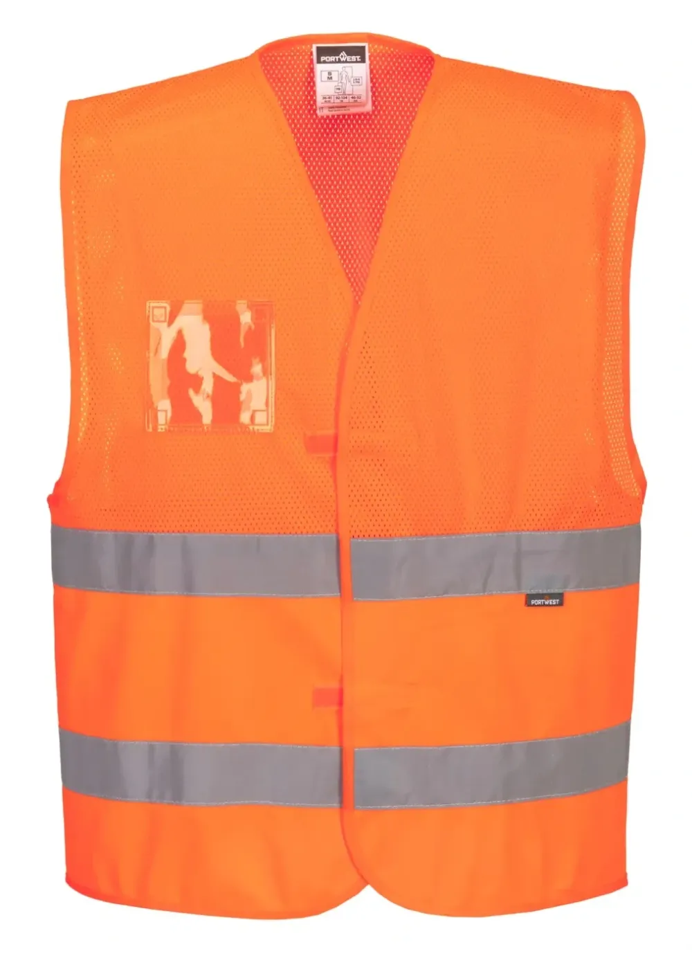 Portwest C494 Hi-Vis Half Meshvest Oranje voorkant