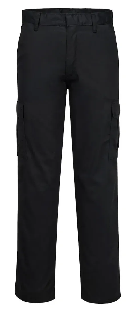 Portwest C701 Combatbroek Zwart voorkant