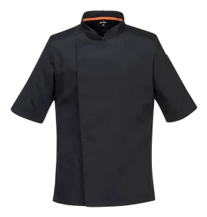 Portwest C738 MeshAir Pro Jacket S / S Zwart voorkant