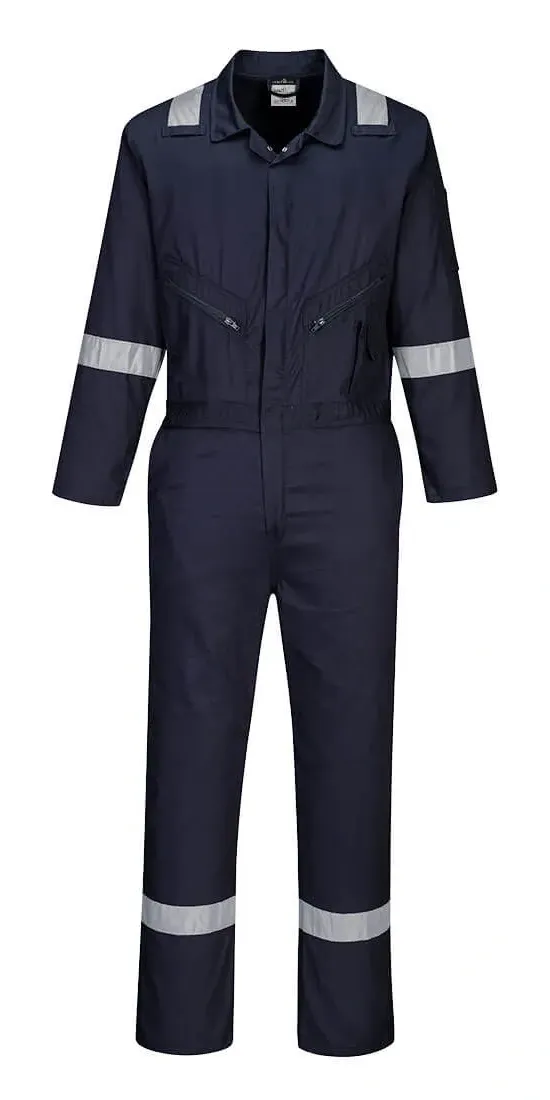 Portwest C814 Iona Katoenen Overall Donker marine voorkant