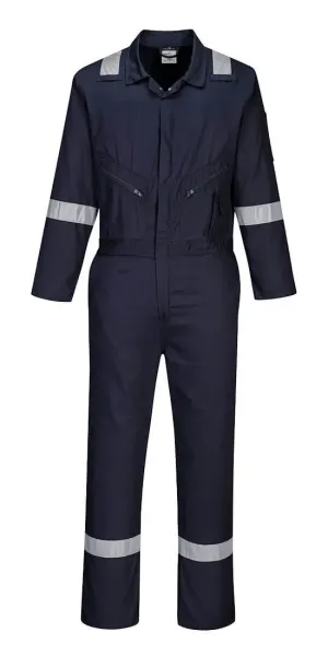 Portwest C814 Iona Katoenen Overall Donker marine voorkant