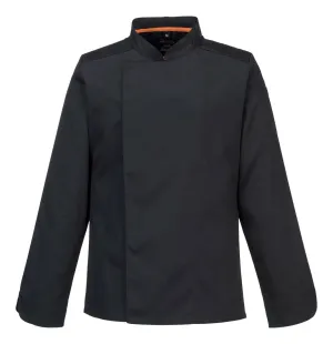 Portwest C846 Stretch Mesh Air Pro jack met Lange Mouwen Zwart voorkant