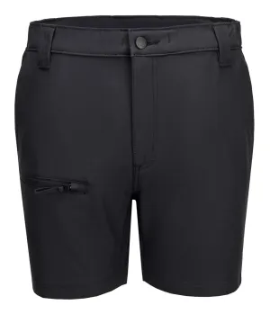 Portwest CD822 WX2 Eco Active Stretch Korte Broek Zwart voorkant