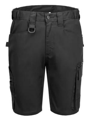 Portwest CD843 WX2 Eco Korte Broek Zwart voorkant