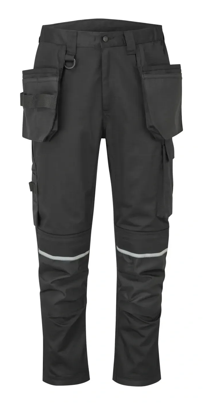 Portwest CD845 WX2 Eco Stretch Broek met holsterzakken Zwart voorkant