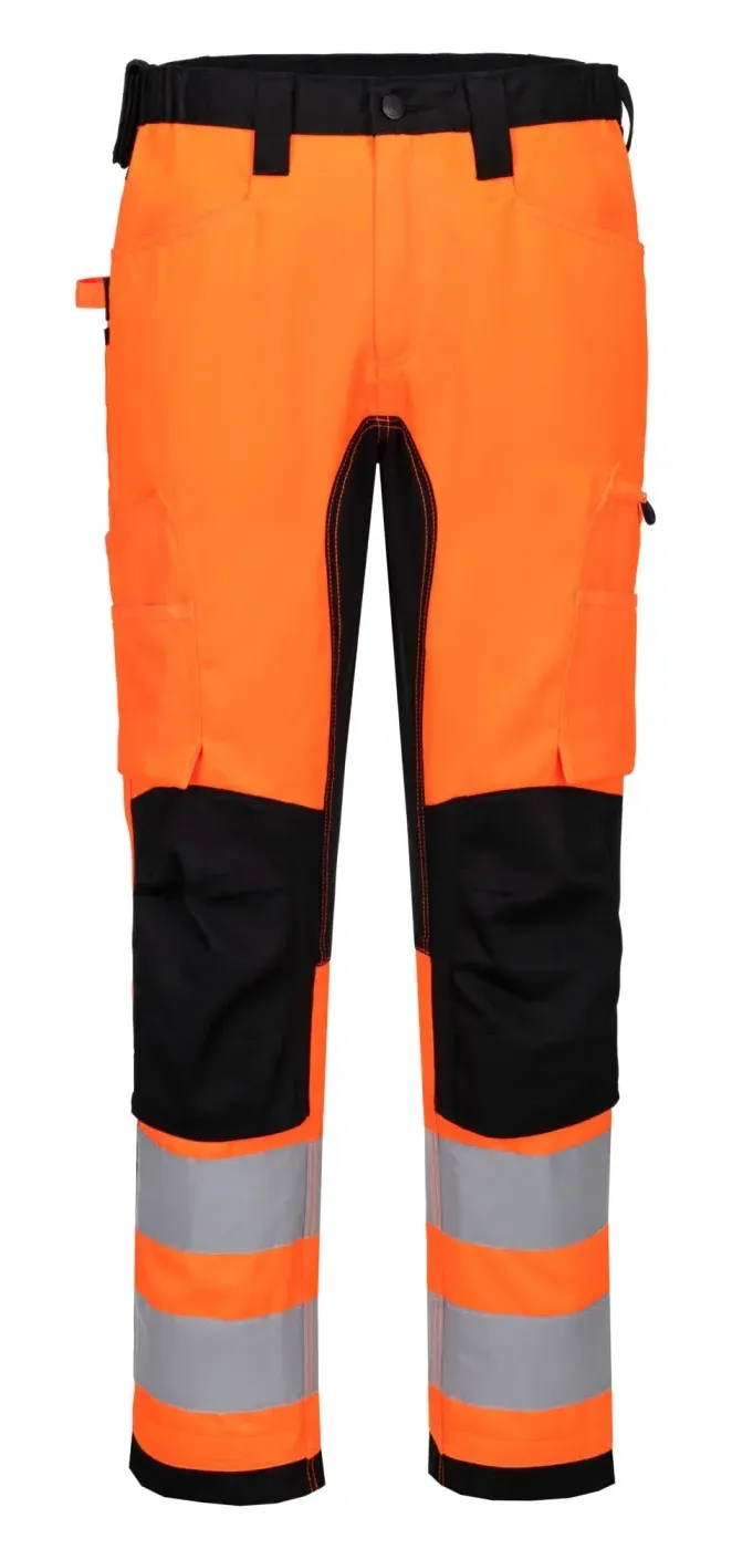 Portwest CD848 WX2 Eco Stretch Broek Oranje/zwart voorkant