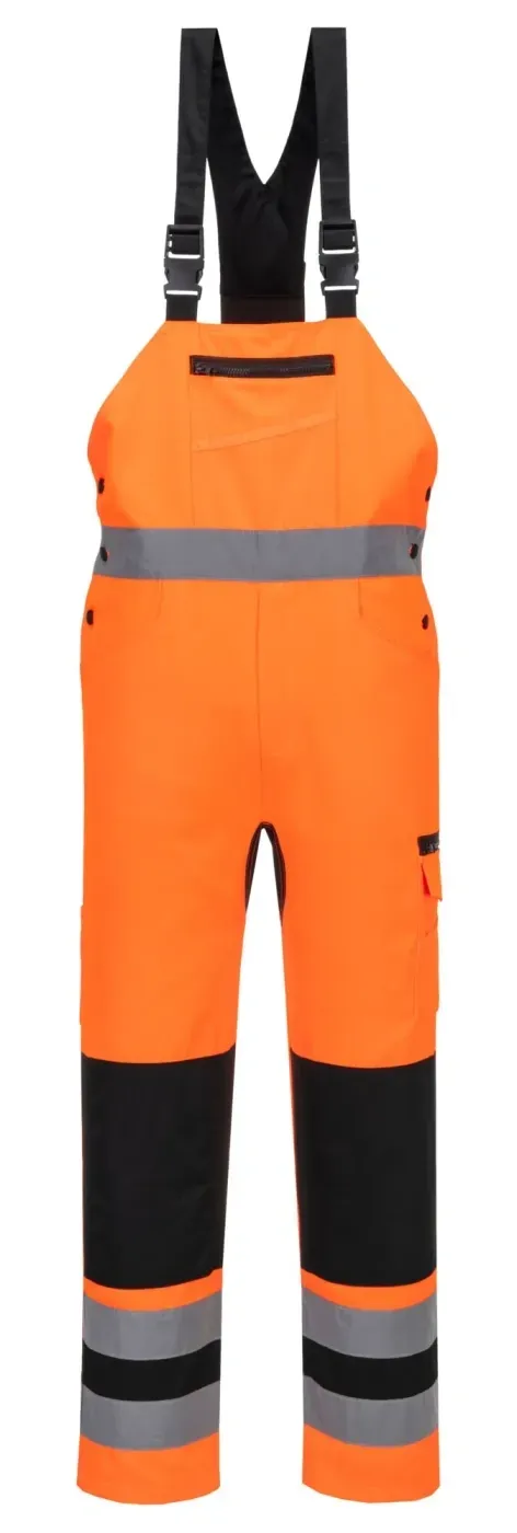 Portwest CD852 WX2 Eco Stretch Hi-Vis Amerikaanse Overall Oranje/zwart voorkant