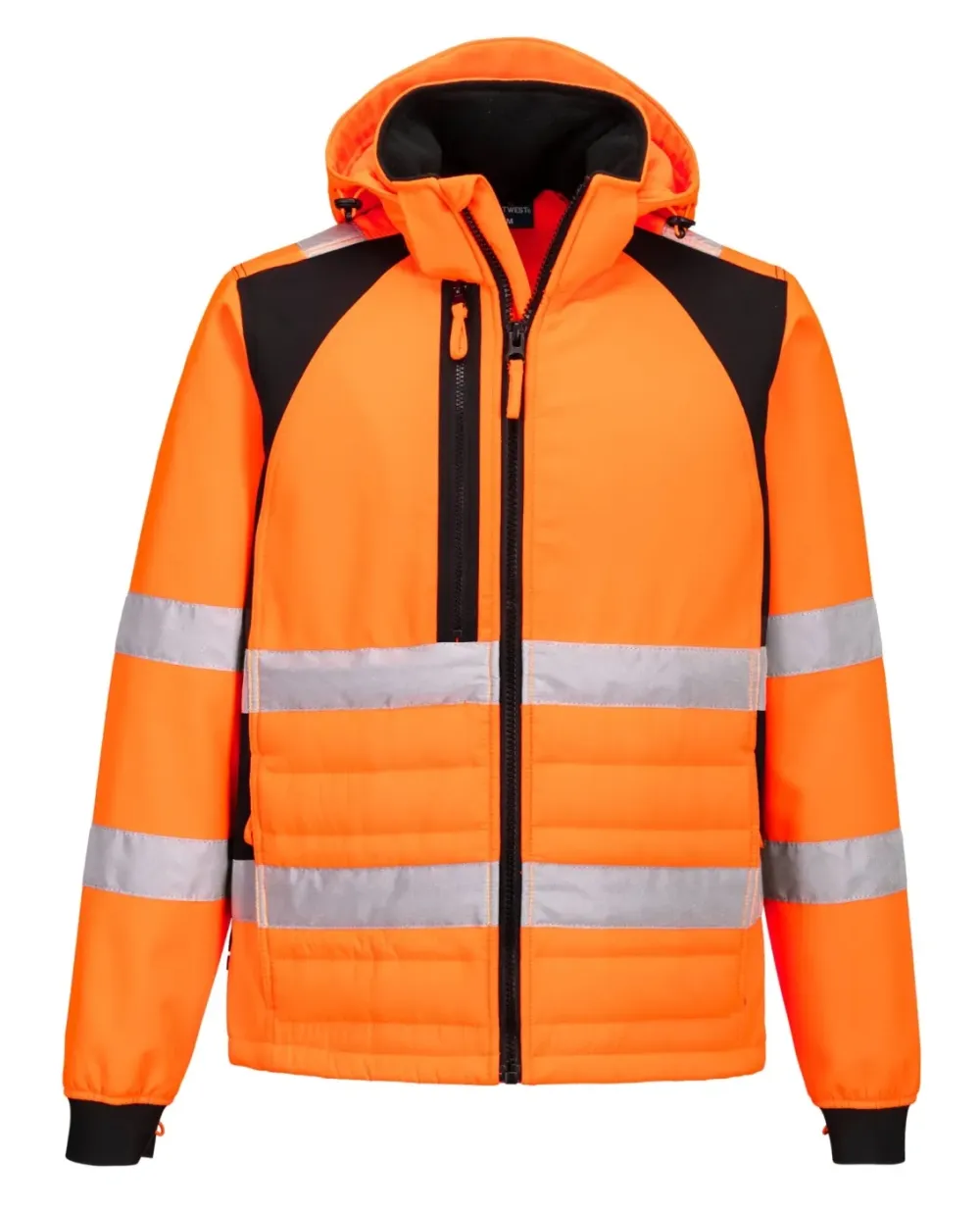 Portwest CD863 WX2 Eco Hi-Vis Hybride Jack Oranje/zwart voorkant