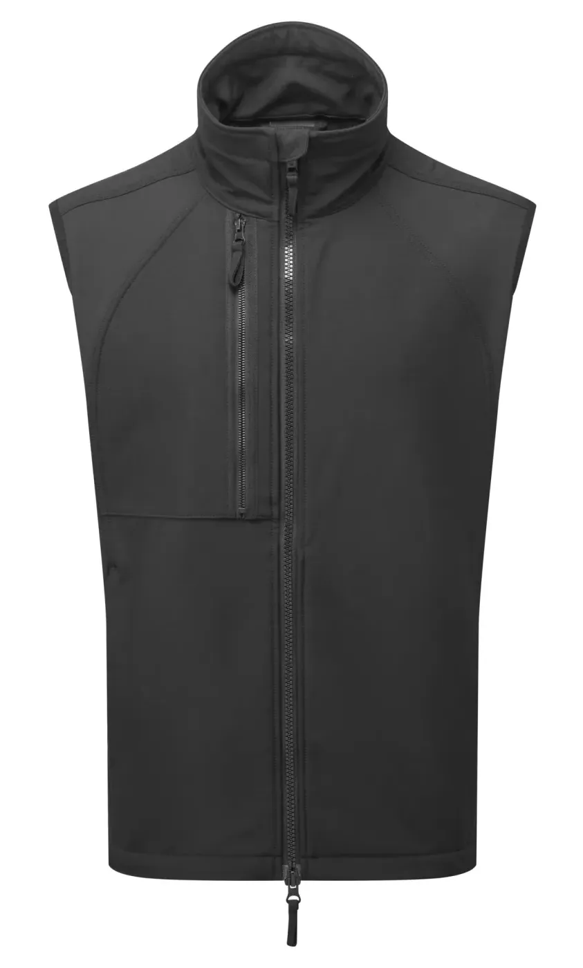 Portwest CD876 WX2 Eco Softshell Bodywarmer 2 (L) Zwart voorkant