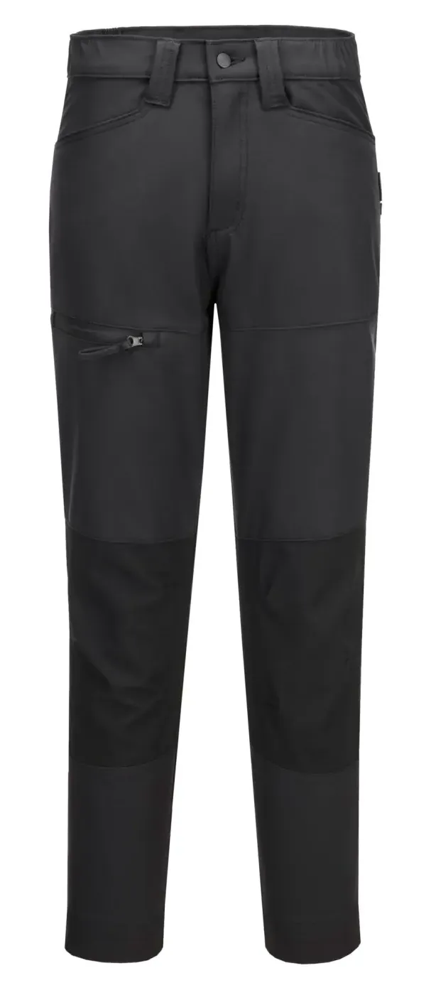 Portwest CD887 WX2 Dames Stretch Werkbroek Zwart voorkant