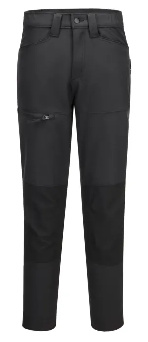 Portwest CD887 WX2 Dames Stretch Werkbroek Zwart voorkant