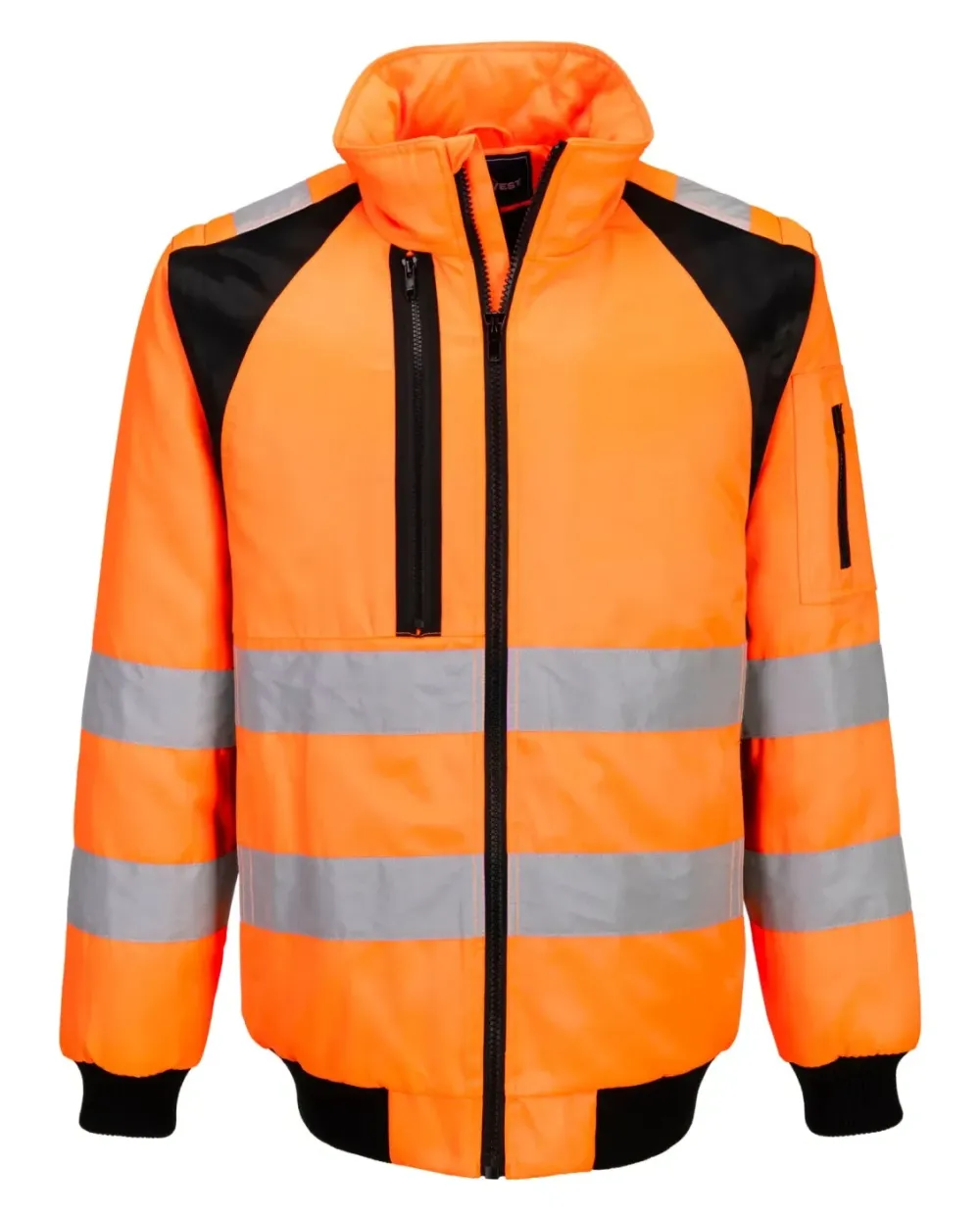 Portwest CD898 WX2 Hi-Vis 2-in-1 Pilotjack Oranje/zwart voorkant