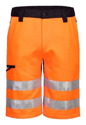 Portwest CD899 WX2 Eco Hi-Vis Korte Broek Oranje/zwart voorkant