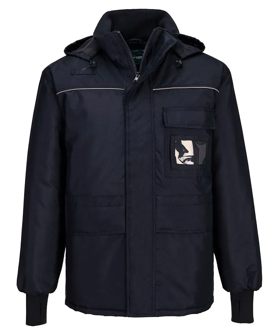Portwest CS10 Diepvries Parka Donker marine voorkant