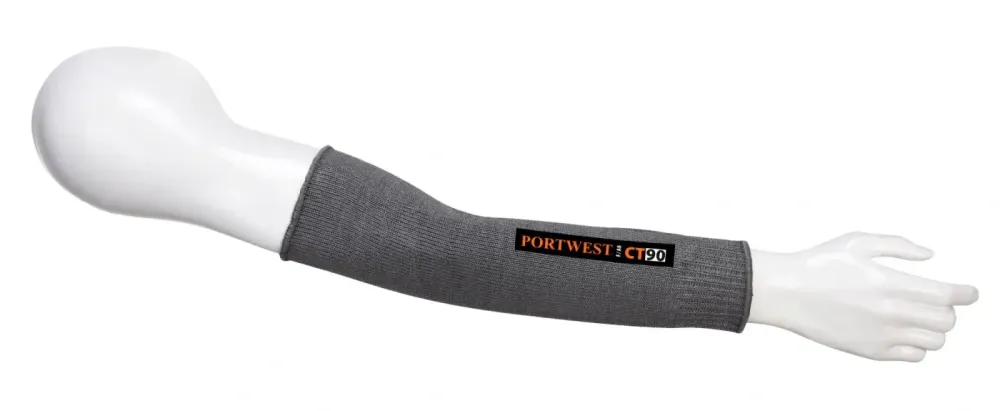Portwest CT90 CT3000 AHR7 Snijbestendige Mouw Grijs voorkant