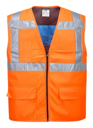 Portwest CV02 Hi-Vis Koelvest Oranje voorkant
