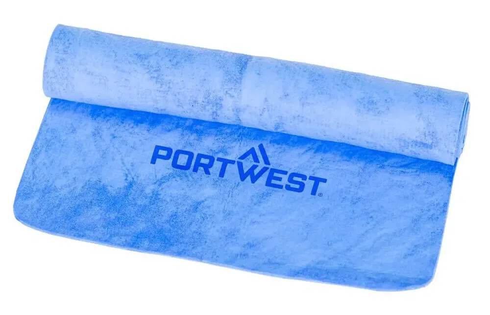 Portwest CV06 Verkoelende handdoek Blauw voorkant
