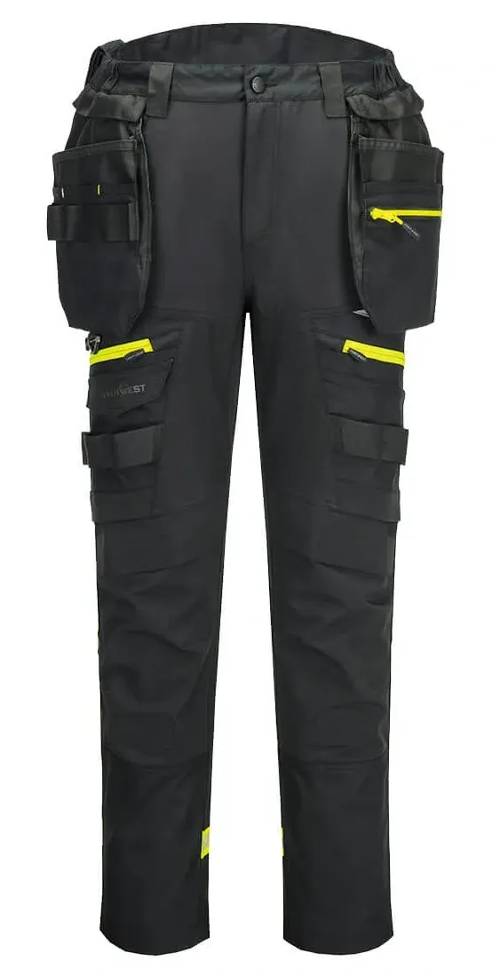 Portwest DX403 DX4 Lightweight Trousers Zwart voorkant