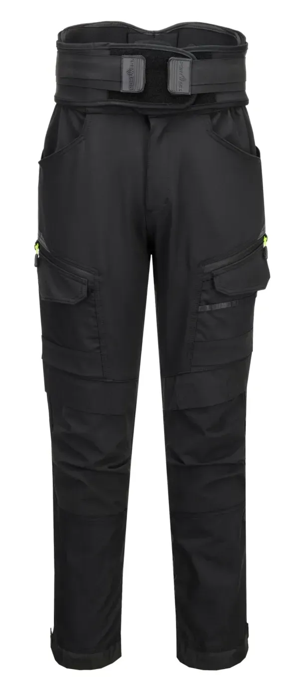 Portwest DX408 DX4 Werkbroek met rugsteun Zwart voorkant