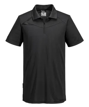 Portwest DX410 DX4 Polo K/M Zwart voorkant