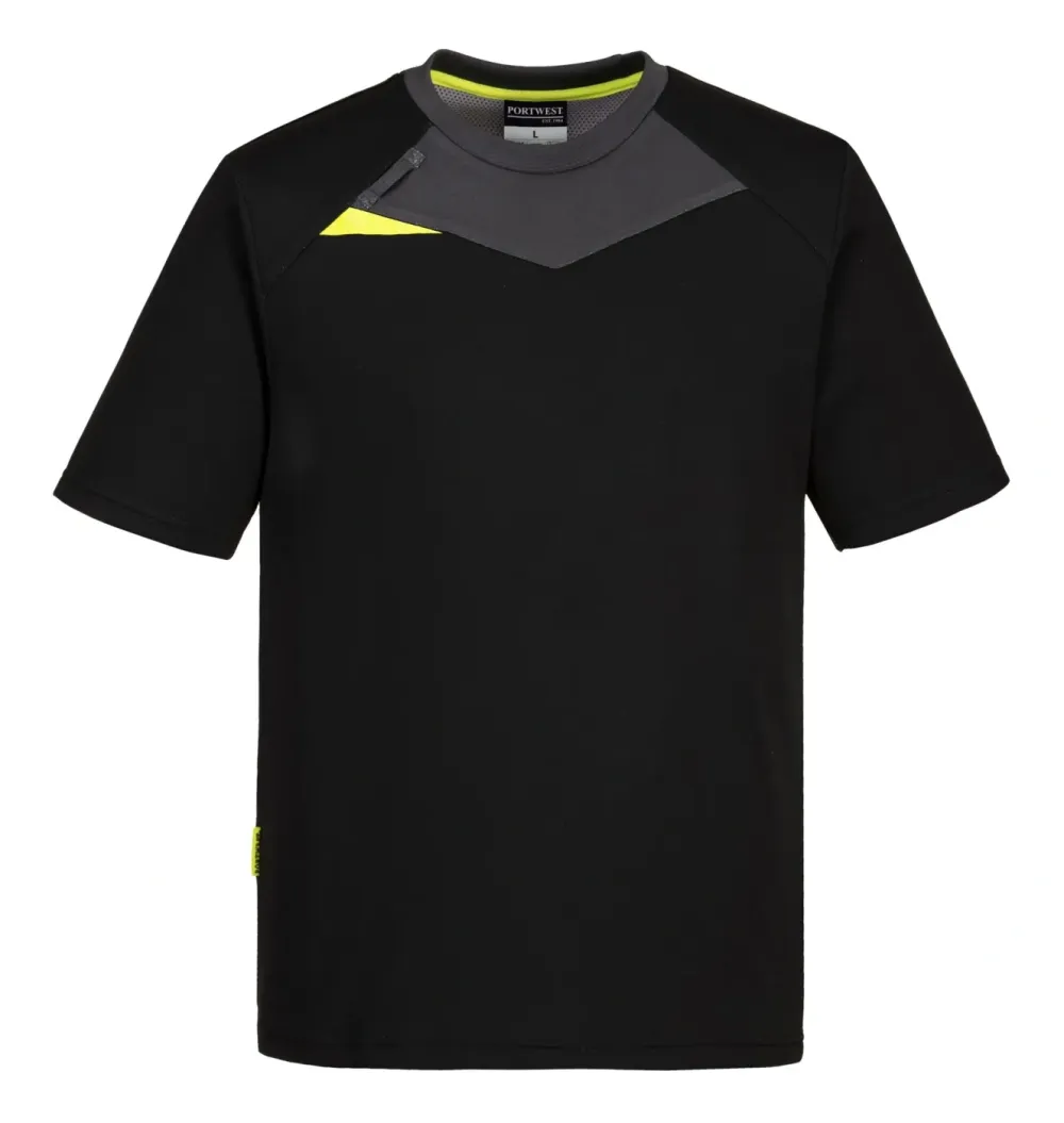 Portwest DX411 DX4 T-shirt K/M Zwart voorkant
