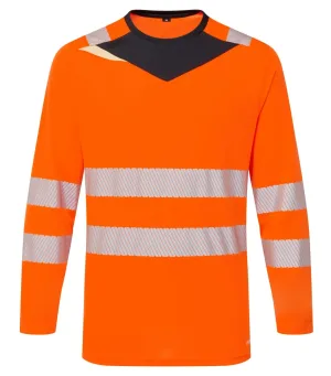 Portwest DX416 DX4 Hi-Vis T-shirt L/M Oranje/zwart voorkant