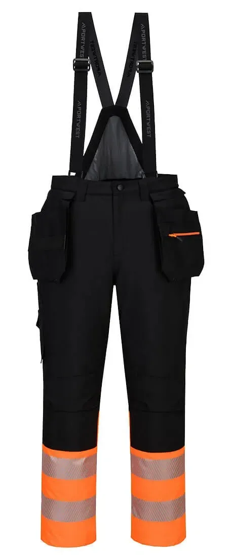 Portwest DX437 DX4 Hi-Vis Klasse 1 Winter Amerikaanse Overall Oranje/zwart voorkant