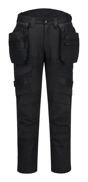 Portwest DX440 DX4 Broek met afneembare holsterzakken Zwart voorkant