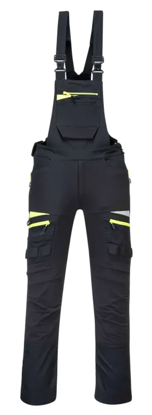 Portwest DX441 DX4 Work Bib en Brace Zwart voorkant