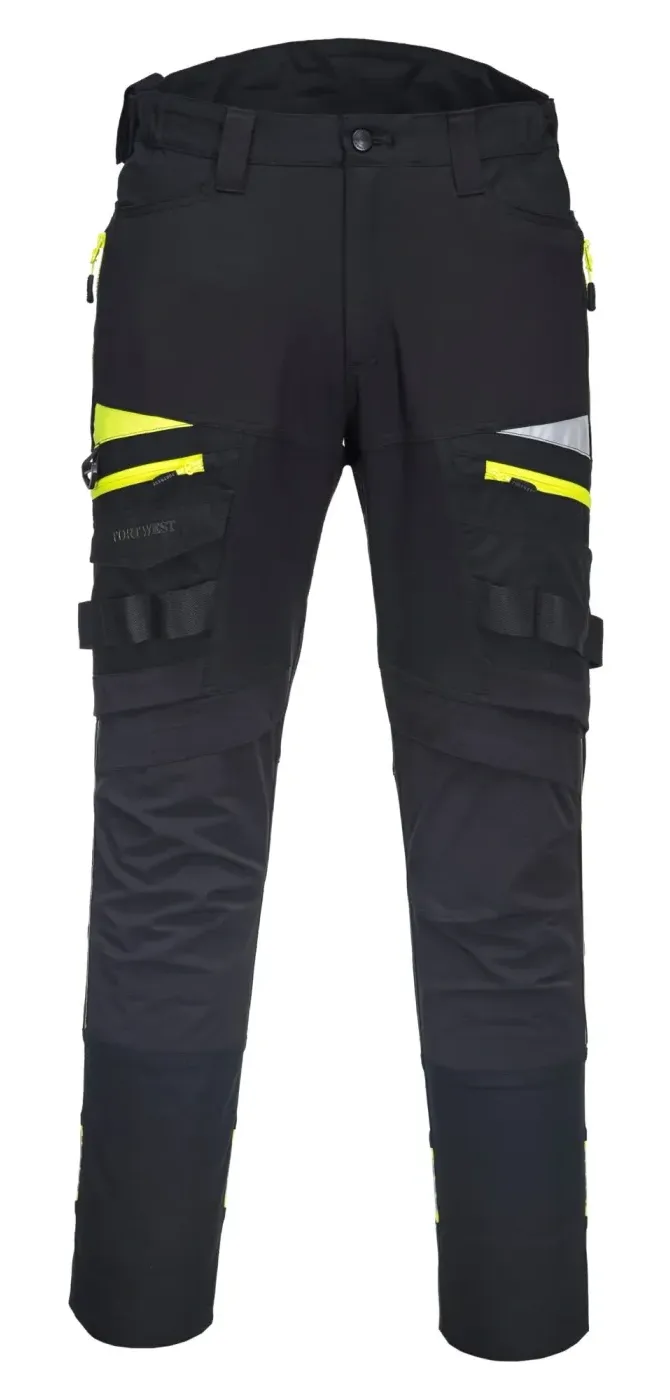 Portwest DX449 DX4 werkbroek Zwart voorkant