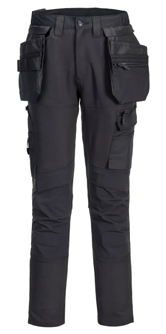 Portwest DX456 DX4 Craft Broek met Holsterzakken Zwart voorkant