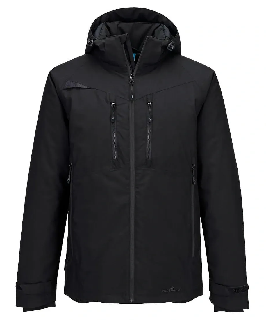 Portwest DX460 DX4 Winterjas Zwart voorkant