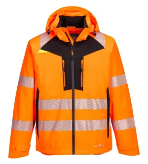 Portwest DX462 DX4 Hi-Vis Regenjack Oranje voorkant