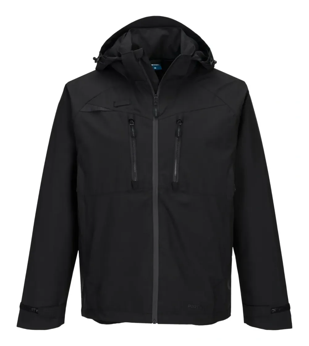 Portwest DX463 DX4 Regenjack Zwart voorkant
