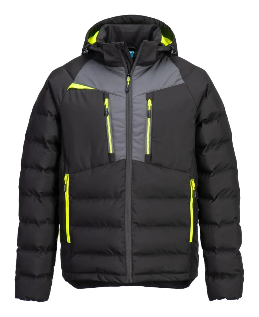 Portwest DX468 DX4 Gevoerd Jacket Zwart voorkant