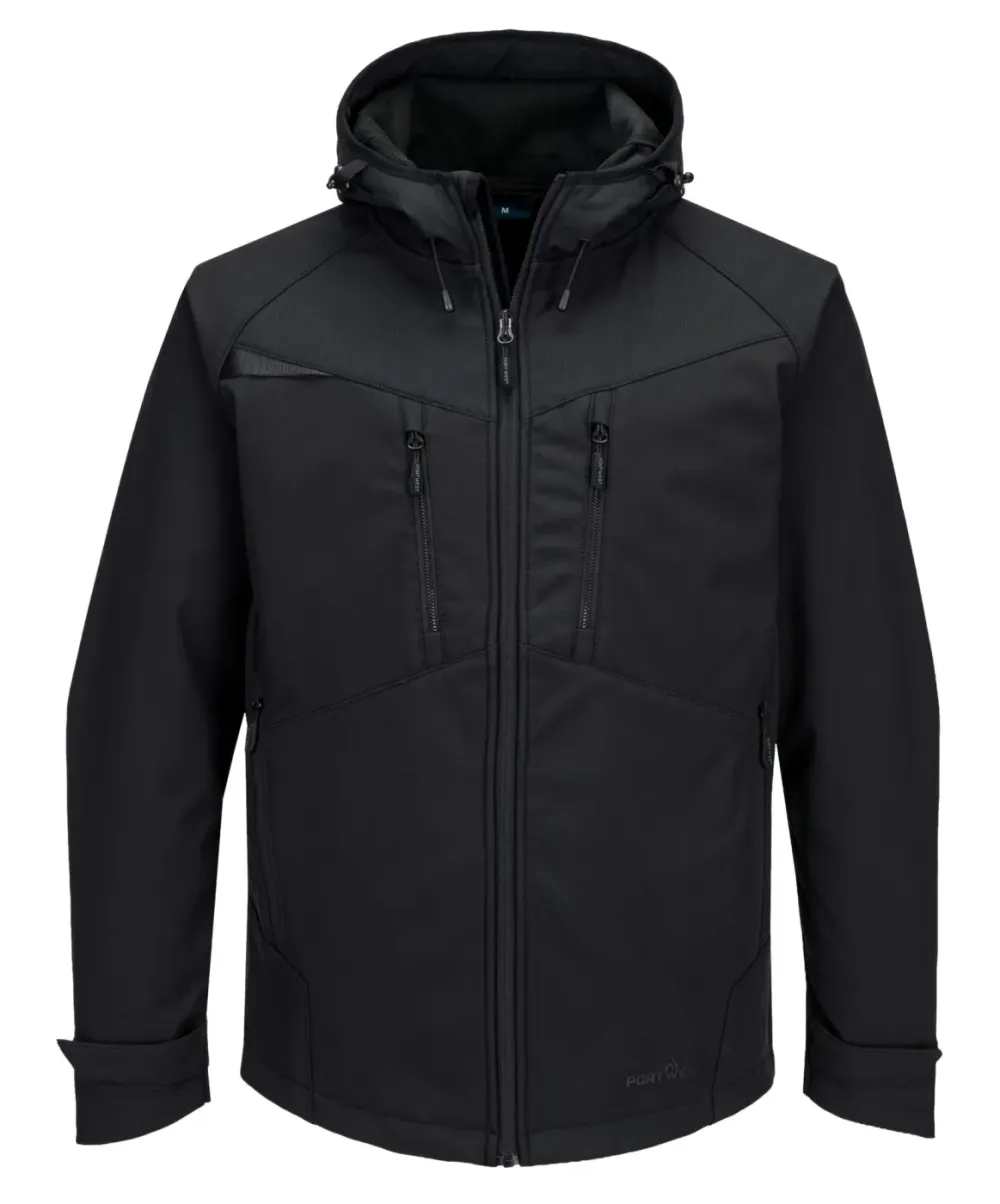 Portwest DX474 DX4 Softshell Jack (3L) Zwart voorkant