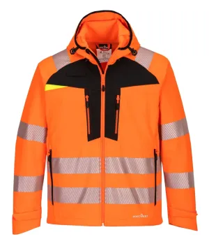 Portwest DX475 DX4 Hi-Vis Softshell (3L) Oranje/zwart voorkant