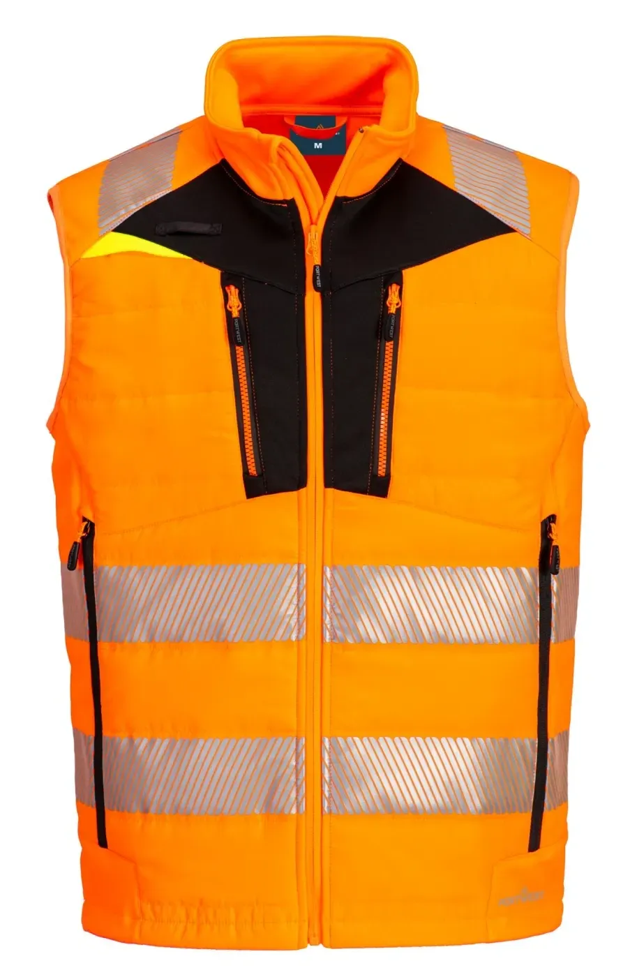 Portwest DX479 DX4 Hi-Vis Softshell Gilet Oranje/zwart voorkant