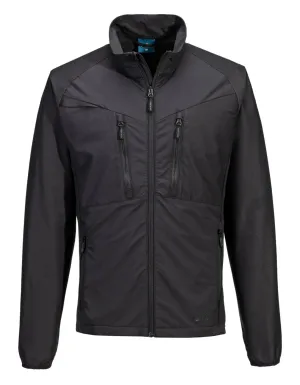Portwest DX480 DX4 Zip Base Layer Top Zwart voorkant